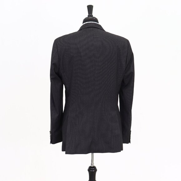 Hugo Boss 42L Gray Striped 2-Button Sport Coat Blazer Jacket G398 - Picture 7 of 11